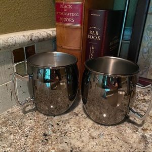 HOLD FOR USER. NOT TO SALE - New/Never Used Arcoroc Black Moscow Mule Mugs 4